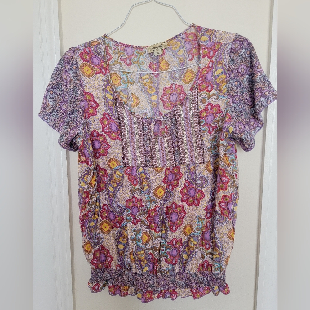 One World multicolored blouse